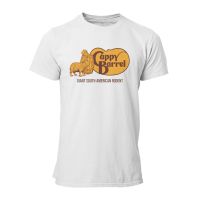 【New】เสื้อยืดผู้ชาย Cappy Barrel Capybara Country Store โลโก้เสื้อยืดผู้ชายผ้าฝ้ายเสื้อยืดคอลูกเรือคอทีเสื้อเชิ้ตแขนสั้นกราฟิ