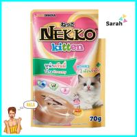 อาหารเปียกแมว NEKKO KITTEN TUNA CREAMY 70 ก.WET CAT FOOD NEKKO KITTEN TUNA CREAMY 70G **ทักแชทได้ค่ะ ยินดีบริการ**