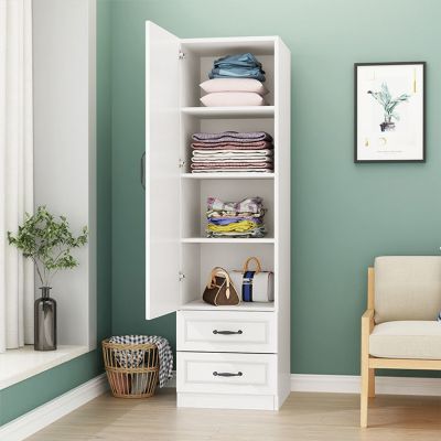 [COD] European-style single-door wardrobe home bedroom storage cabinet simple combination dormitory childrens economical modern about