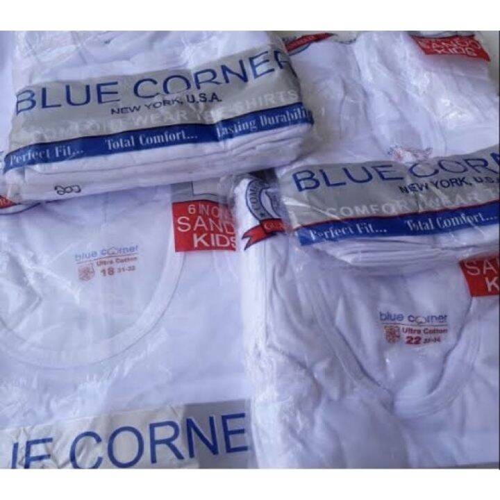 BLUE CORNER Boys KIDS /ADULT SANDO WHITE(6pcs/pack) Lazada PH
