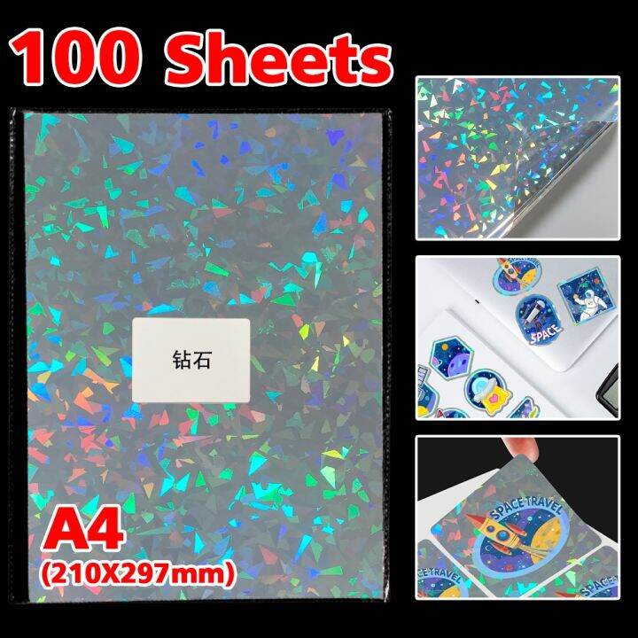 Printable Vinyl Sticker Waterproof Inkjet Printer - 10/30/50/100 Sheets ...