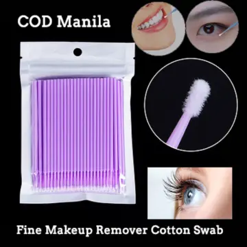 Cheap 200Pcs Eyelash Brushes Disposable Cotton Swab Micro Lip Brush Wands  Individual Eyelashes Microbrush Lash Extension Accessories