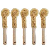 【CC】 fiber Cleaning Coir hemp non-stick skillet brush dish washing bottle cleaner