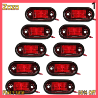 Zozo ✨Ready Stock✨ ไฟเตือน LED ไดโอดไฟมาร์กเกอร์ด้านข้างทรงรี12V 24V อุปกรณ์เสริมรถบรรทุก