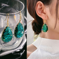 925 Silver Needle Vintage Mint Green Crystal Drop Earrings Fashion Earrings 2022 New Fashion Korean Earrings A3EX