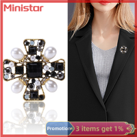 Ministar เข็มกลัดมุกโบราณของผู้หญิงสูทสไตล์บาร็อคเครื่องประดับเข็มกลัดติดเสื้อโค้ท