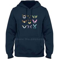 Minimalistic Eeveelutions Fashion Hoodies High-Quality Sweatshirt Size XS-4XL