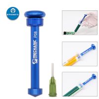 ✿卍✲ Mechanic BGA Solder Flux Booster Aluminum Alloy Propulsion Tools UV Solder Mask Ink Welding Oil Pusher Solder Paste Dispenser