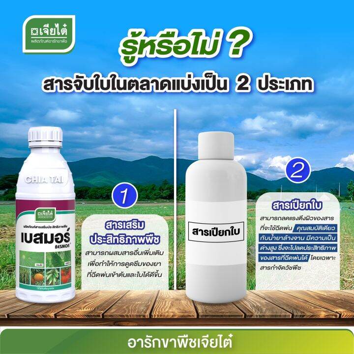 เบสมอร์-ตราเจียไต๋-1000-cc-สารจับใบ-สารช่วยเพิ่มประสิทธิภาพ-เสริมฤทธิ์ให้แก่สารเคมีที่ผสม-เสริมประสิทธิภาพสารกำจัดวัชพืช-ธาตุอาหาร