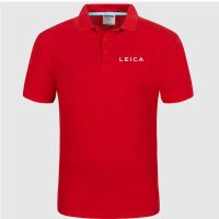 Leica เสื้อโปโลฤดูร้อนแขนสั้นเสื้อเชิ้ตโปโลโลโก้ผู้ชาย,เสื้อโปโลผ้าฝ้ายลำลองฤดูใบไม้ผลิ2022