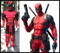 CP191 คอสเพลย์ กล้าม ชุดเดดพูล เดดพูล Dress for Deadpool Muscle Suit Marvel Costume Superhero Movie Cosplay Fancy Outfit