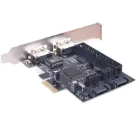 1 Piece SATA IDE PCI E Adapter Card PCI E to SATA 2.0 + IDE ESATA X2 Combo Adapter Converter RAID Controller