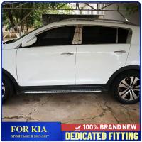 แต่งรถสำหรับ Kia Sportage R 2011ถึง2017หน้าต่างสแตนเลสเสาตรงกลางเสา Bc ฝาครอบช่องแอร์การป้องกันภายนอก