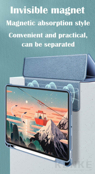เคส-ipad-ของ-kenke-acrylic-ipad-case-เคสไอแพด-ถาดใส่ปากกาขวา-พร้อมถาดใส่ปากกา-for-ipad-10-2-ipad-7-th-gen-8-th-gen-ipad-air-4-2020-air5-2022-ipad-2019-air-3-ipad-pro-10-5-ipad-m2-pro-11-2020-ipad-pro-
