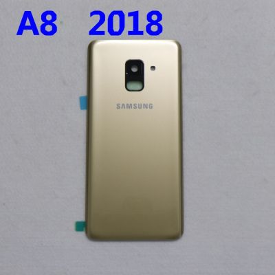 SAMSUNG Galaxy A8 A530 A530F A8 Plus A730กระจกด้านหลังแบตเตอรี่ด้านหลังสำหรับ SAMSUNG A8 2018ฝาครอบกระจกด้านหลัง