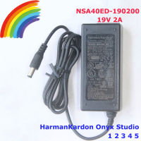 ที่ชาร์จของแท้สำหรับ HarmanKardon Onyx Studio 1 2 3 4 5ลำโพงบลูทูธไร้สายแบบพกพา NSA40ED-190200 APIONYXST3 ONYXSTUDIO3R HKONYXSTUDIO3BLKUS สายอะแดปเตอร์19V 2A