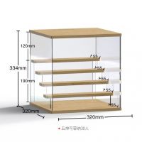 [COD] Transparent display stand acrylic Mart storage box bedroom dustproof hand-made cabinet cross-border