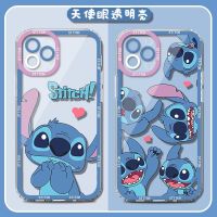 Suitable For Cartoon Pattern Phone Case iPhone 14 Pro Max 13 12 Mini 11 XS XR X 8 7 Plus 6S 6 SE All-Inclusive Transparent Anti-Collision Stitch Protective