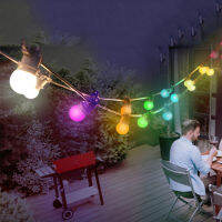 1015LED รีโมทคอนล G50 Globe Patio String Light กลางแจ้ง RGB Chrismtas Party Fairy Light Cafe Bistro Backyard Porch Garland