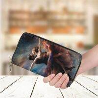 Dancing Man and Woman Pattern Print Wallet for Ladies New Art Oil Paint Long Money Bag Casual Shopping Credit Card Holder Purse