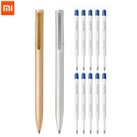 Original Xiaomi Mijia Metal Sign Pen Ballpen Mijia Signing Pen 0.5MM PREMEC Smooth Switzerland Refill BlackBlueRed Ink