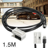 สายอะแดปเตอร์สายนำเข้าเสียง AUX 12Pin รถยนต์หญิงสำหรับ BMW E60 E61 E63 E64