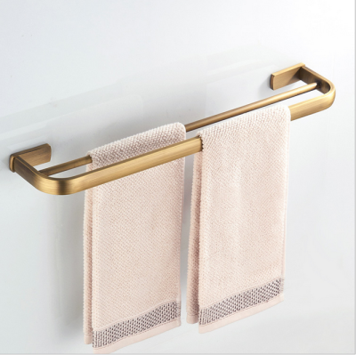Biggers Antique Bronze Brass Bathroom Accessories Double Towel Bar Towel Rack Towel Shelf Towel Holder 57cm wub