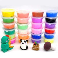 24 Colors Clay Childrens house toy Educational Stress Toy Mud Parent And Child Interactive Ultra-Light slimes Clay for kids