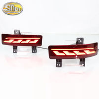 2PCS For Honda CRV CR-V 2020 2021 3-in-1 Functions 12V LED Bumper Light Rear Fog Lamp Brake Light Dynamic Turn Signal Reflector