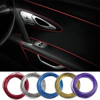 №✒■ 5M Car Moulding Interior Central Control Decoration Strip Trim For Toyota Mirai Sienna Privia Vios Yaris Altis Auris Accessories