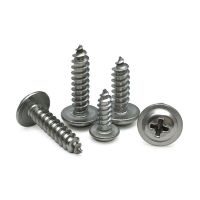 Special Offers 100Pcs/Lot Stainless Steel Cross Round Washer Head Self Tapping Screw Philips Pan Head With Pad PWA M1.4 M1.7 M2 M2.3 M2.6 M3