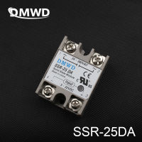 Dmwd รีเลย์ Ssr-25da แบบ Solid State 25a Solid State Relay 25a 3-32V Dc ไปยัง Ac 24-380V Ssr 25da 1ชิ้น