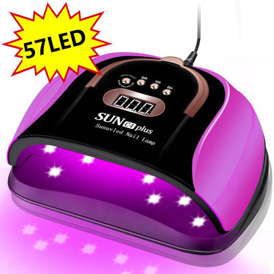 New UV LED Nail Lamp for Drying Nails Dryer Gel Varnish with 57 LEDs Professional UV Ice Lampara for Manicure Art Salon Tools