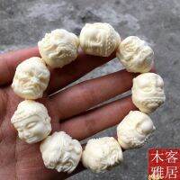 ✢▲ Ivory fruit double one hand between the string of good and evil thought Buddha hand chain of men and women style beads collectables - autograph parts accessories in hand