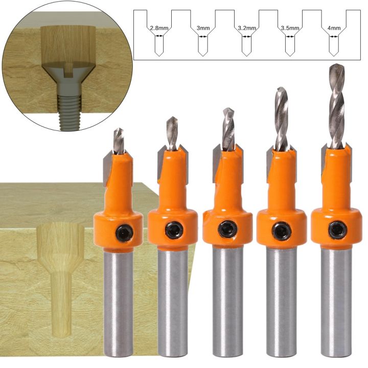 hh-ddpj8mm-shank-hss-woodworking-countersink-router-drill-bits-set-screw-extractor-remon-demolition-wood-milling-cutter-alloy-drill-bit