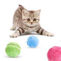 【Factory-direct】 PETS MART mall ของเล่นสำหรับสัตว์เลี้ยง Cat Dog Automatic Balls Chew Plush Molar Toys Small Dogs Electric Training Interactive Supplies