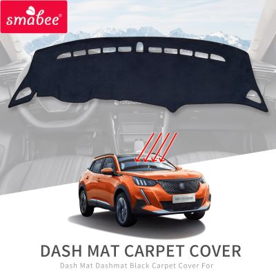 Dashboard Pad Cover For Peugeot 2008 e-2008 208 e208 GT 2019 - 2022 2021 Dash Mat Dashmat Protective Carpet Sunshade Accessories