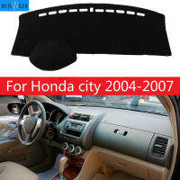 【CW】สำหรับ Honda City 2004 2005 2006 2007ขวาและซ้ายมือหน้าปัดรถครอบคลุมแผ่นรองเม้าส์ Pad พรมอุปกรณ์เสริม ร้อน 1 1