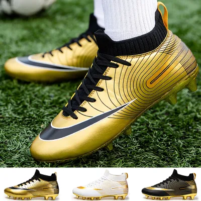 Soccer Shoes Society Football Boots Man Cleats Sneakers Crampon Studded For Men Professional Field Trainers Artificial Plants