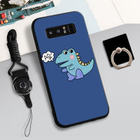 เคส TPU นิ่มสำหรับ Samsung Galaxy Note 8เคสโทรศัพท์กล่องคลุมทั้งหมดพิมพ์ลายป้องกันการตกหล่น TPUPhone ฝามีที่ถือวงแหวนและเชือก