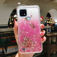 เคสโทรศัพท์สำหรับ Realme C21 / Realme C11 2020,เคสซิลิโคน TPU ใสแวววาวทรายไหลกลิตเตอร์แวววาว