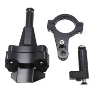 Aluminum Steering Damper Stabilizer Mounting Bracket Adapter Set For Kawasaki Ninja 400 Ninja400 2018-2019