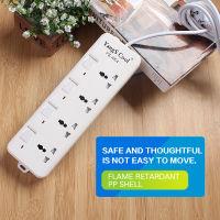 High quality universal surge protector 10A4 socket power strip with power cord and USEUUK power plug