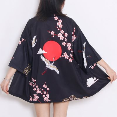 Japanese Style Waves Samurai Kimono Mujer Verano Men Women Cardigan Japan Haori Harajuku Anime Robe Traditional Clothes 2022