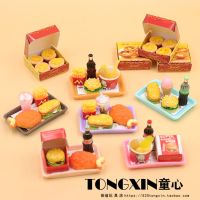 Simulation Cute Little Hamburger Fries Cola Ice Cream Sundae Tart Dollhouse Bo11 Model Kitchen Gadgets 【OCT】