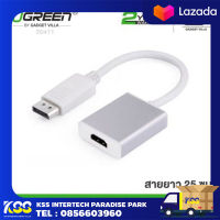 UGREEN 20411 DISPLAY PORT TO HDMI  (AluminumCase) รับประกัน 2 ปี (เก็บกล่อง)