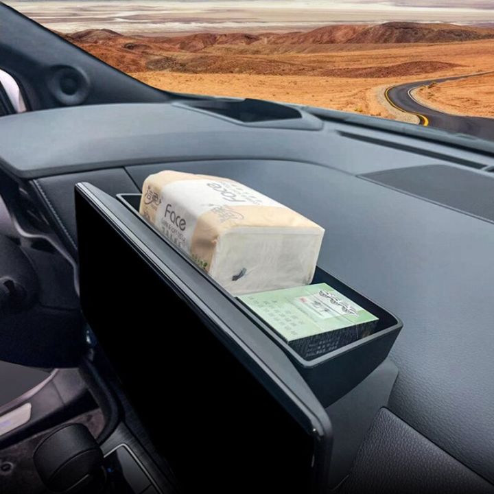 กล่องที่เก็บของแผงหน้าปัด-sienna-สำหรับ-toyota-sienna-2021-2022-2023คอนโซลกลางถาดซ่อนด้านหลังหน้าจออุปกรณ์ตกแต่งรถยนต์