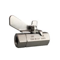 1/4" 3/8" 1/2" BSP Female 304 Stainless Steel High Pressure Ball Valve Instrumentation Gas Source Valve Switch Water Gas 100 Bar