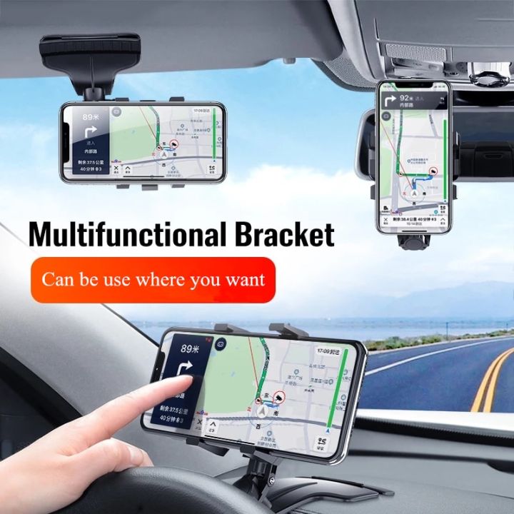 syrinx-car-holder-easy-clip-mount-stand-adjustable-cell-smartphone-support-black-for-universal-mobile-phone-gps-display-bracket-car-mounts