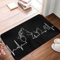 Totoro Anime Kitchen Non-Slip Carpet Beartbeat Bedroom Mat Entrance Door Doormat Floor Decor Rug